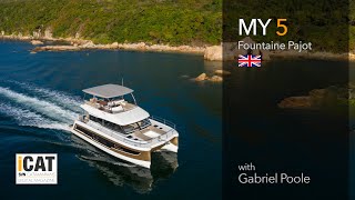 MY5 the small motor catamaran from Fountaine Pajot [upl. by Allcot]