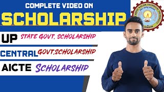 Scholarships By Government For BTech MCA MBA BPharma Students। 60000Year। Aktu। Aictestbg [upl. by Harpole98]