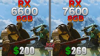 RX 7600 vs RX 6600  Tested in 15 games [upl. by Leschen]