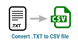 How to convert txt file to csv or excel file [upl. by Bluefield]