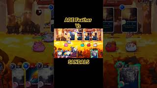 AOE FEATHER VS SANDAL axiecreator axiemeta metaaxie games axieinfinitybattlehighlights axieph [upl. by Lekcim]