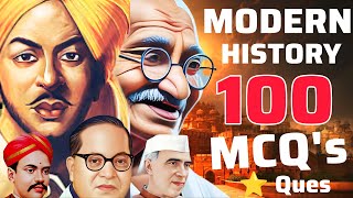 modern history 100 most important questions  competition exam most important questions  ssc rrb [upl. by Abate]