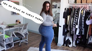 Try On Haul Jeans  Curvy women edition [upl. by Willis540]