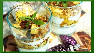 Weihnachtsdessert mit gebratener Ananas  Rezept  KatisWeltTV [upl. by Juanne]