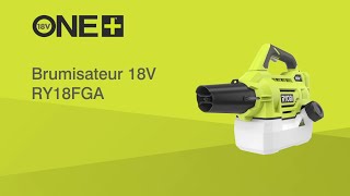 Brumisateur sans fil RY18FGA 18V ONE™ RYOBI® [upl. by Meesak]