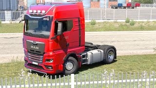 ETS 2  MAN TGX GX Transporting Aluminum Profiles from Skopje [upl. by Alegnaed]