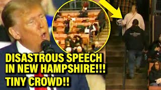 People WALK OUT on Trump during LOW ENERGY NH Speech [upl. by Subak]