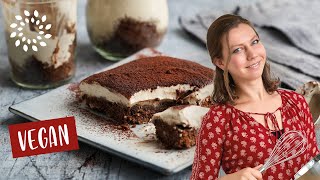 Veganes Tiramisu  Schnell einfach und lecker Rezept [upl. by Latoya]