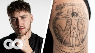 Bazzi Breaks Down His Tattoos  GQ [upl. by Angelis]