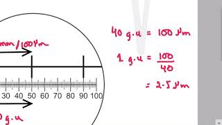 Eye piece graticule and stage micrometer part 2 past papers  AS Level Biology [upl. by Lorrac851]