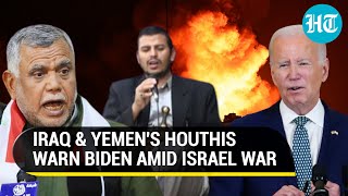 Iraq Yemeni Houthis Warn Biden Against Helping Israel In Palestine War Wont Hesitate To [upl. by Herschel598]