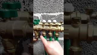 How to air a Uponoor Wirsbo Manifold shorts [upl. by Fitz94]