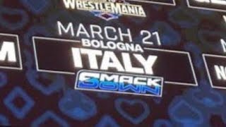 SmackDown TORNA IN ITALIA il 21 marzo a Bologna 🇮🇹🇮🇹 [upl. by Yatnoj740]