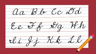 New American Cursive writing A to Z Small letters amp Capital letters Cursive handwriting EASY [upl. by Ahsilrae623]