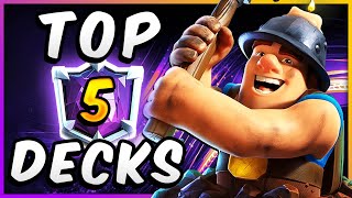 TOP 5 DECKS from the BEST PLAYERS IN THE WORLD 🏆 — Clash Royale 2024 [upl. by Noyad]