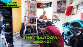 Electric Honda Beat Conversion  Episode 3  Disassembling the Energica [upl. by Eli]