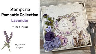 Stamperia Romantic Collection  Lavender  album Walkthrough [upl. by Everara551]