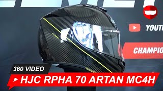 HJC RPHA 70 Carbon ARTAN MC4H  ChampionHelmetscom [upl. by Dnumsed]