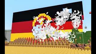 National Anthem of East Germany GDR  Minecraft Villagers Choir [upl. by Zebulen308]