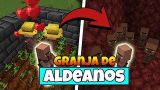 ✅GRANJA de ALDEANOS Facil y Eficiente MINECRAFT BEDROCK 121 [upl. by Marcelo211]