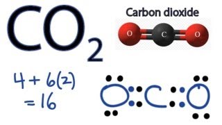 CO2 Lewis Structure  How to Draw the Dot Structure for Carbon Dioxide [upl. by Fisch]