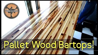 Bartop Tables From 100 Pallet wood [upl. by Yarahs]