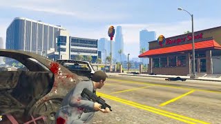 GTA 5 LSPD Vs Michael 720p Vespucci Canals Vespucci Los Santos [upl. by Ztnarf967]