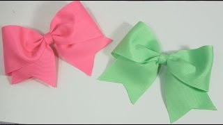 How to make Large Elegant Boutique Hair Bow [upl. by Eihtak]