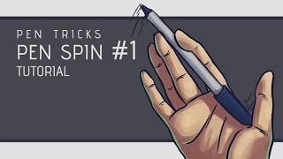 Pen Tricks Pen Spin 1 Tutorial [upl. by Atsok979]