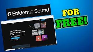 How to use Epidemic Sound for free MR91 YT  2021 100 working method [upl. by Cairistiona737]