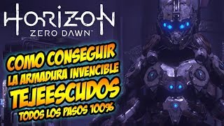 HORIZON ZERO DAWN  COMO CONSEGUIR LA ARMADURA SECRETA DE TEJEESCUDOS [upl. by Godrich]