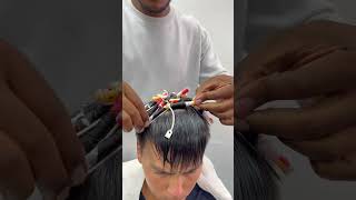 RIZOS CABELLO DE HOMBRE 2023 ondulación permanente cabello barber l [upl. by Etep]