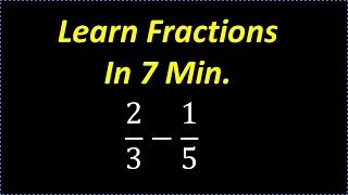 Learn Fractions In 7 min  Fast Review on How To Deal With Fractions [upl. by Ocsinarf]