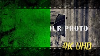 4K 60FPS Old Film Damage Green Screen Effect [upl. by Otilopih728]