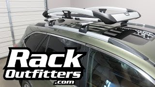 Subaru Outback Touring with Thule Trail XT Roof Rack Cargo Basket [upl. by Nodgnal]