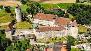 Drone Views of Switzerland in 4k Porrentruy Ajoie  Jura [upl. by Naened]