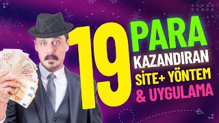 19 PARA KAZANDIRAN SİTE UYGULAMA VE YÖNTEM🤑 İnternetten Para Kazanma [upl. by Anilegna]