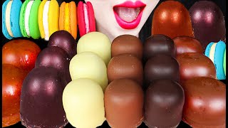 ASMR Dickmanns Marshmallow Chocolate Dessert 딕만스 마쉬멜로우 먹방 Mukbang Eating [upl. by Jakie853]