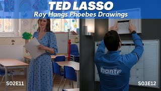 Ted Lasso  Roy Sees Phoebes Drawings  2x11 3x12 [upl. by Kovacev]