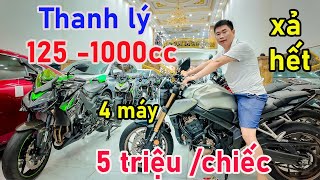 THANH LÝ MOTOR KAWSAKI Z1000 Z800 HONDA CB650R NINJA650 Z400 REBEL 300 R15V3 GSX150 CBR150 XSR 155 G [upl. by Pinkham]