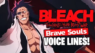 9th Anniversary TYBW Kenpachi amp Gremmy Voice Lines Translated Bleach Brave Souls [upl. by Casmey]