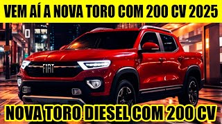 VEM AÍ A NOVA FIAT TORO 22 TURBO DIESEL DE 200 CV A PICAPE COMPACTA DIESEL MAIS POTENTE [upl. by Adlee799]