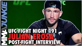 Julian Erosa still wants Steven Peterson fight next  UFC Fight Night 191 [upl. by Travus683]