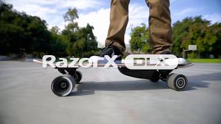 RazorX DLX Electric Skateboard Ride Video [upl. by Hamrnand]