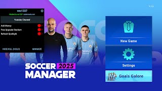 SM 25 mod apk v112 unlimited money  premium  full facility  national team unlocked [upl. by Kalina110]