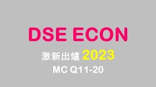 試題分析 ｜ DSE ECON 2023 MC Q1120 [upl. by Walford]