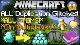 MINECRAFT BEST ALL ITEM DUPLICATION GLITCH Realms 1212 BEDROCK [upl. by Rekoob]