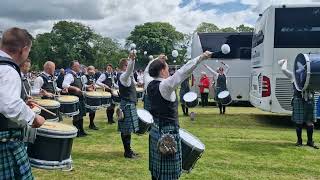 Inveraray amp District Pipe Band Drum Corps quotAngus MacKinnonquot medley practice  Scottish Champs 2023 [upl. by Norym]