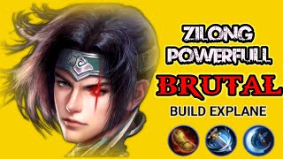 ZILONG POWERFULL  BUILD BRUTAL TERSAKIT 2024  ZILONG MOBILE LEGENDS [upl. by Ader]