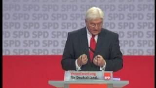 Rede von FrankWalter Steinmeier auf dem ao Parteitag  Teil 3 [upl. by Cochran85]